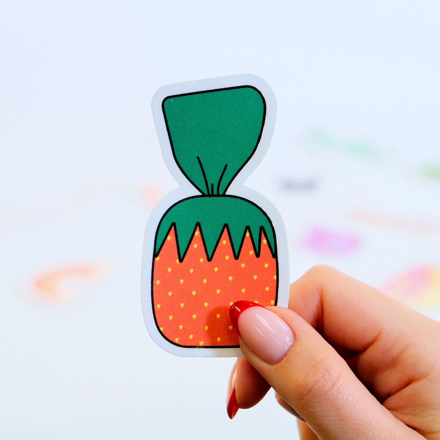 Strawberry Candy Sticker