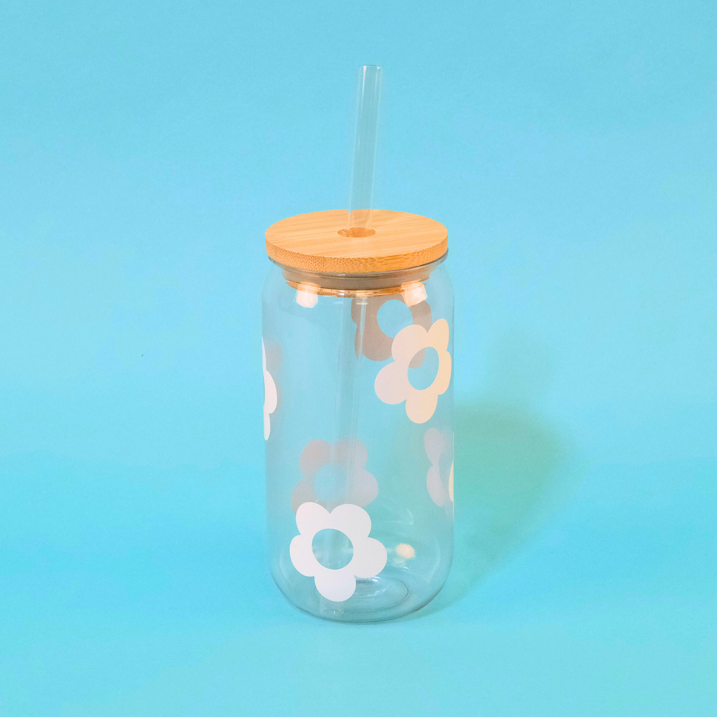 Tumbler with Daisy Flower Pattern Design
