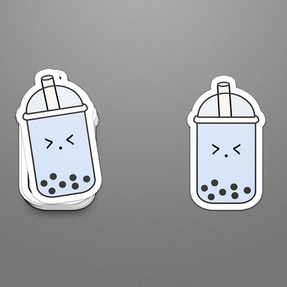 Blueberry bubble tea sticker