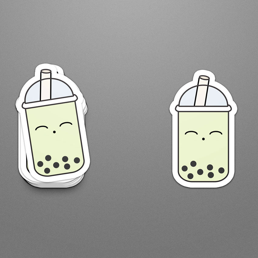 Kiwi Bubble Tea Sticker