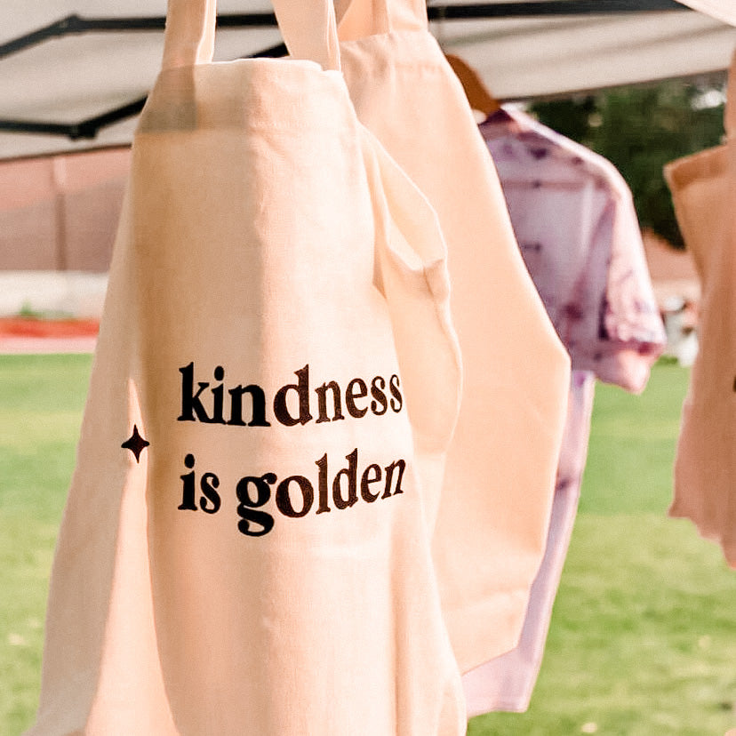 kindess is golden tote bag