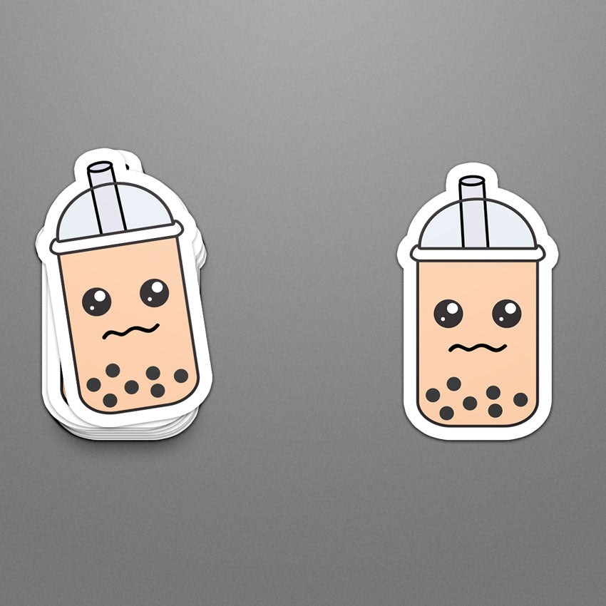 Mango Bubble Tea Sticker